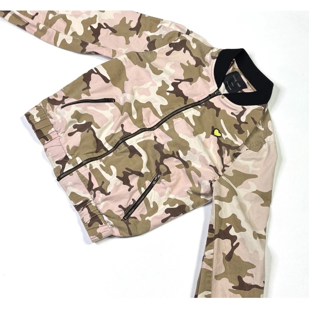 Love Tree Camo Bomber Jacket - Picture 2 of 11